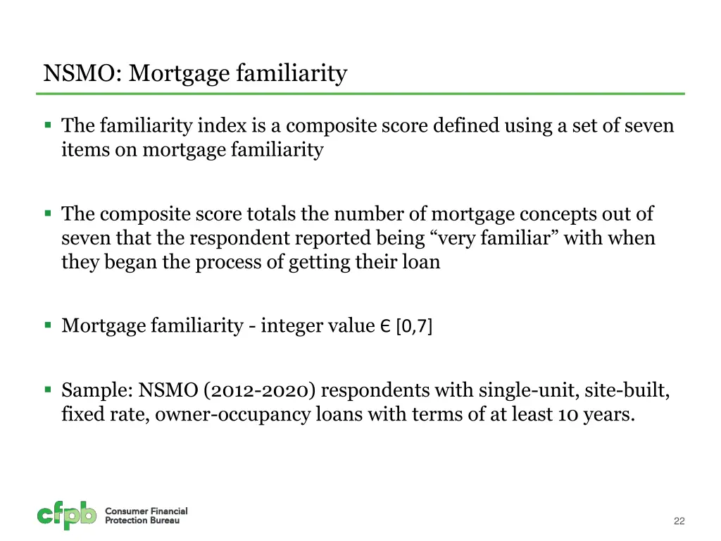 nsmo mortgage familiarity 1