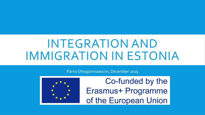 integration and immigration in estonia
