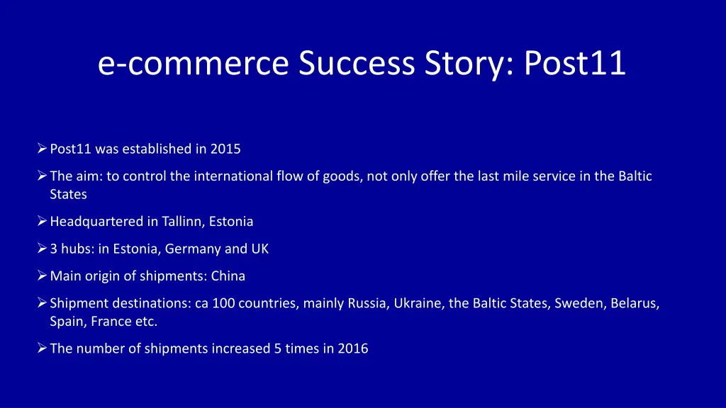 e commerce success story post11