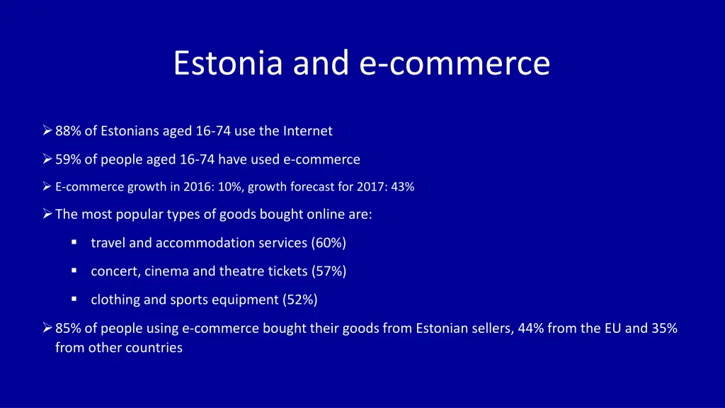 estonia and e commerce