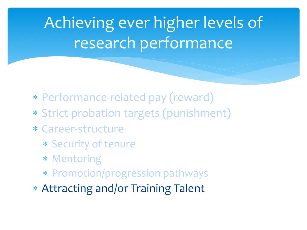 achieving ever higher levels of research 2