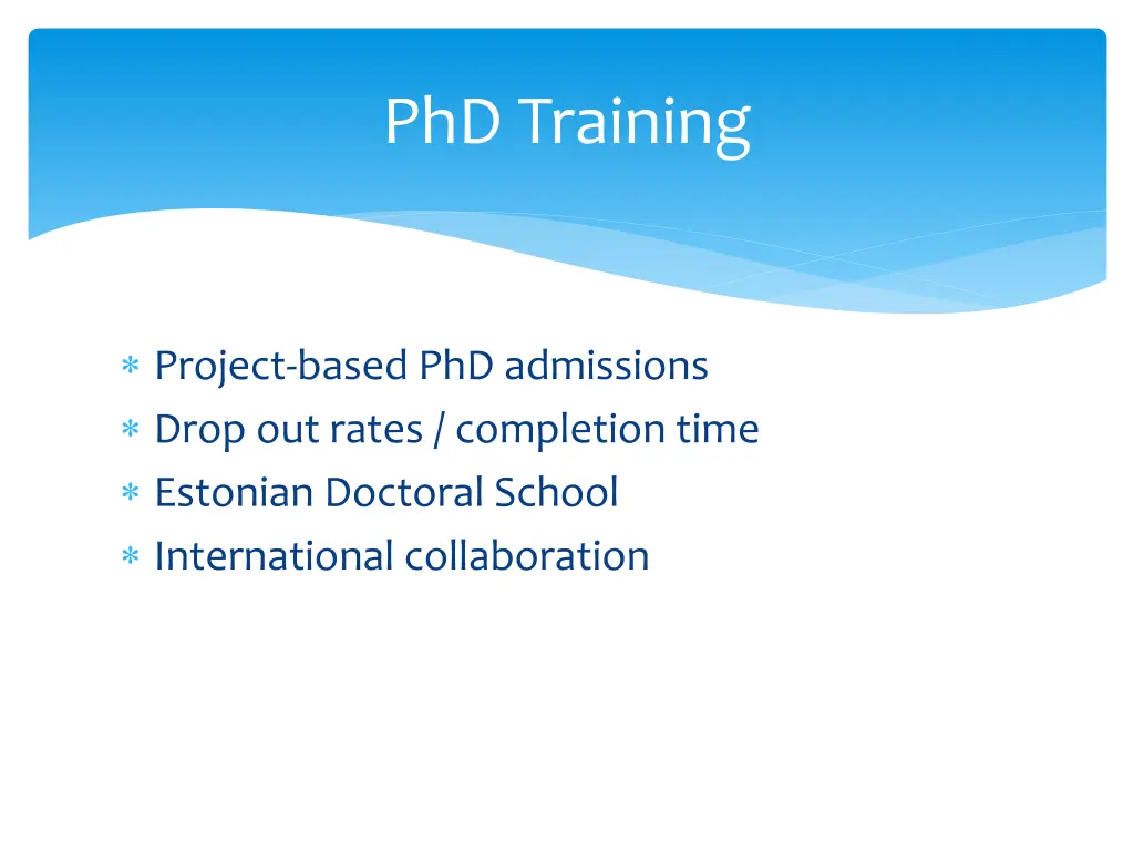 phd training