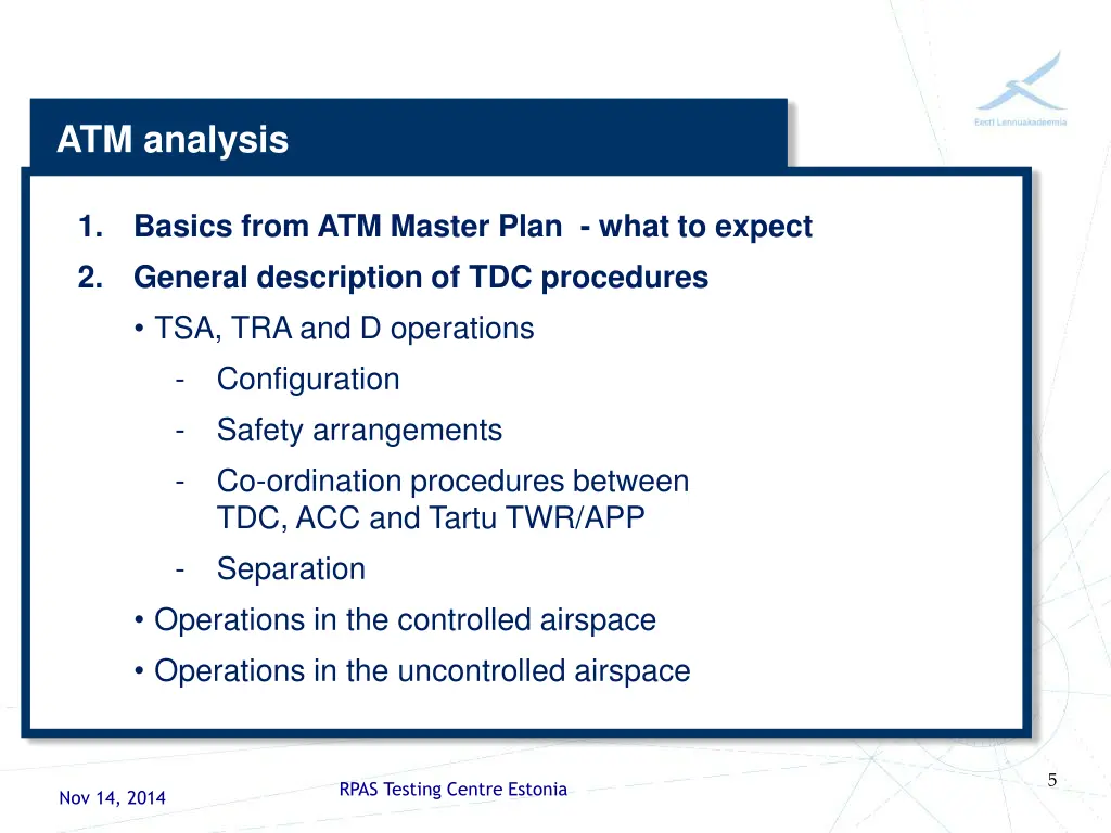 atm analysis