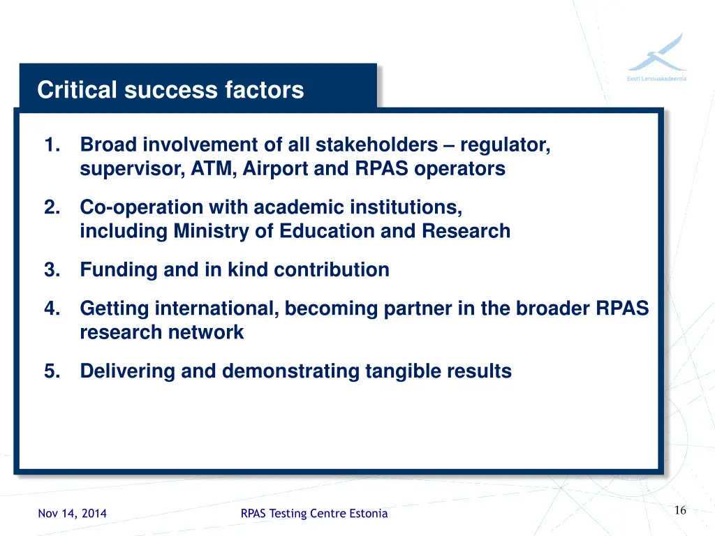 critical success factors