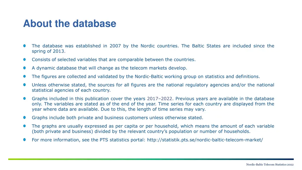 about the database