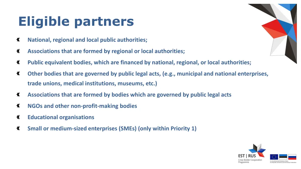 eligible partners