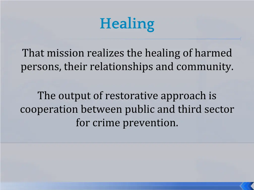healing