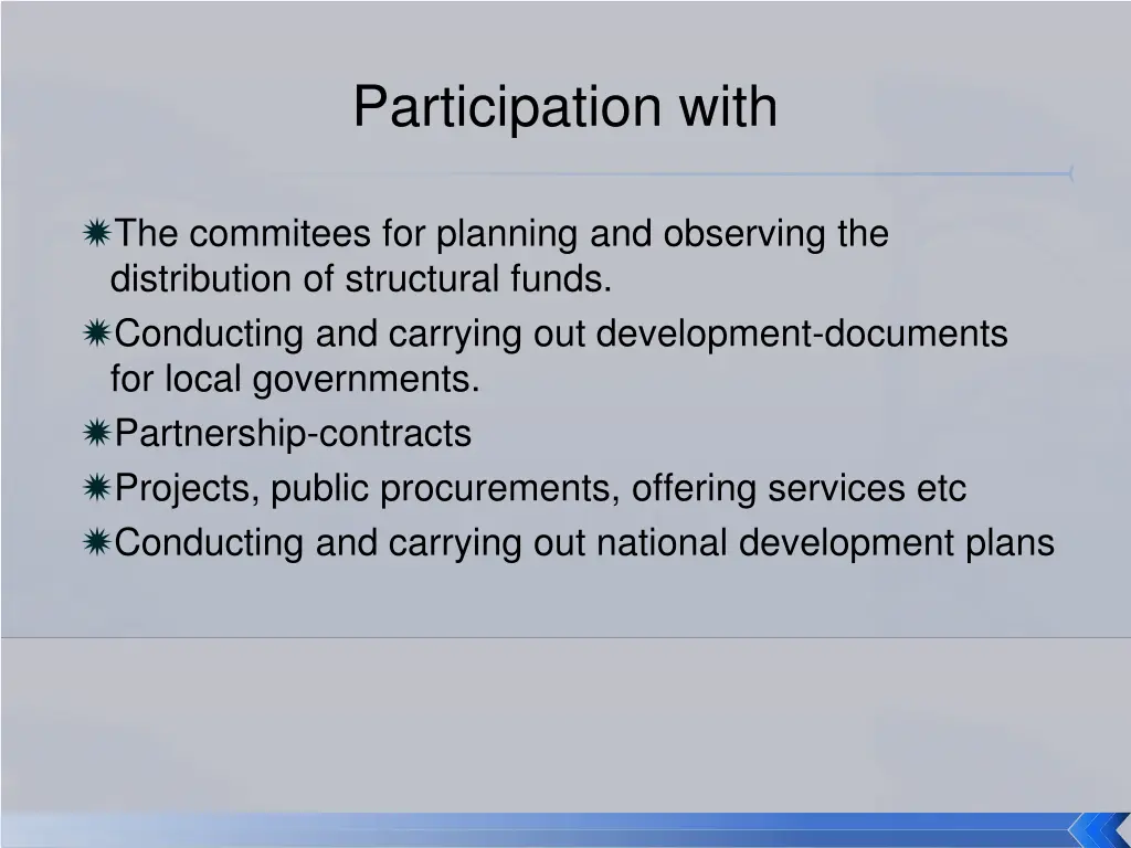 participation with