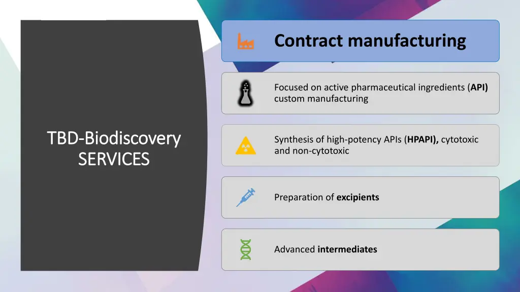 contract manufacturing