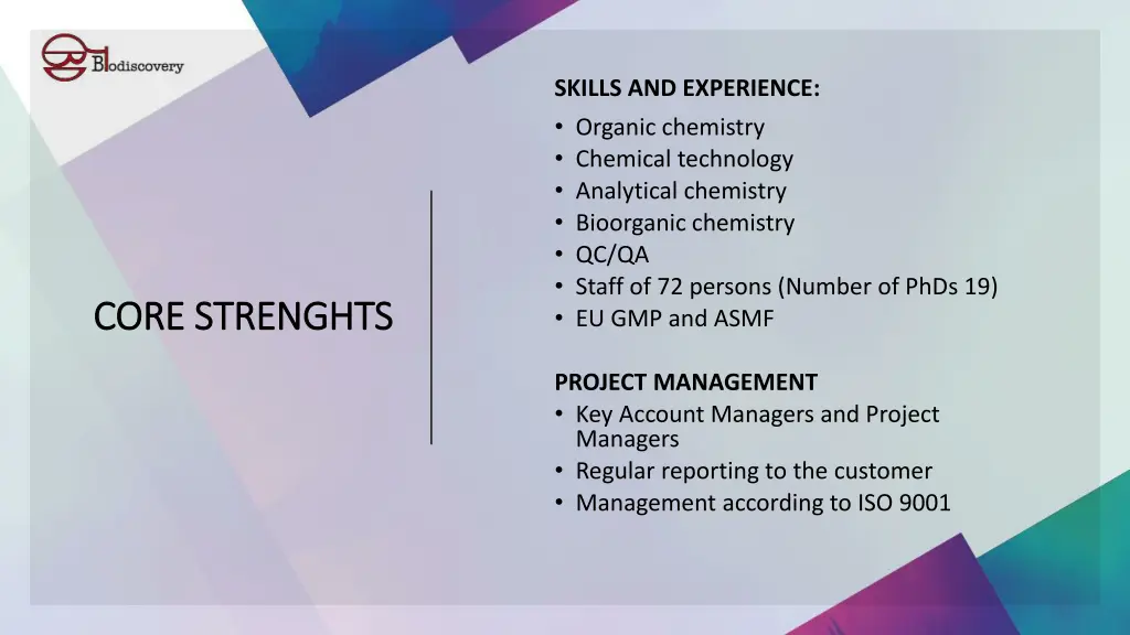 skills and experience organic chemistry chemical