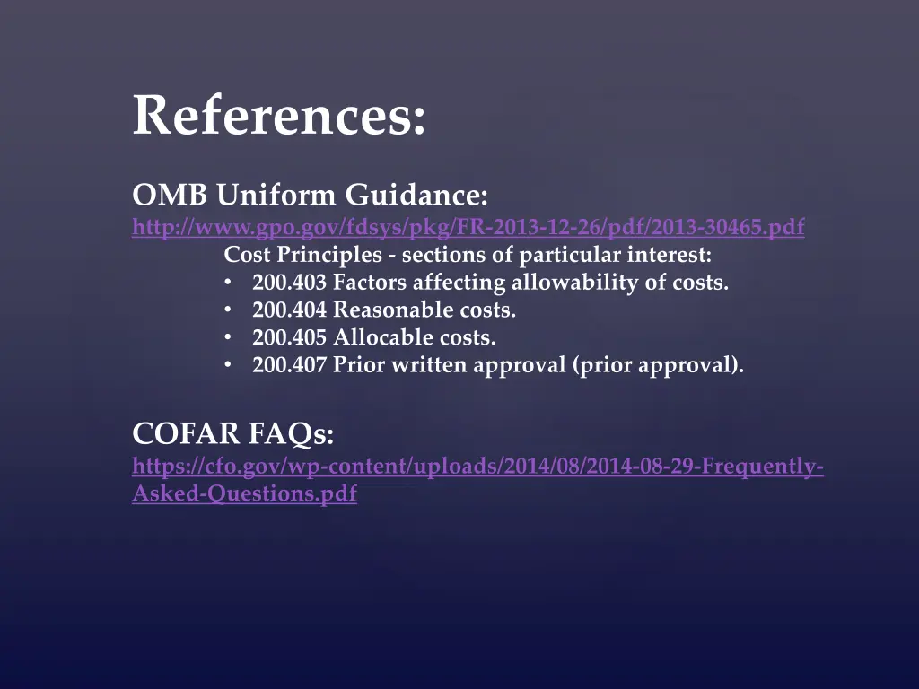 references