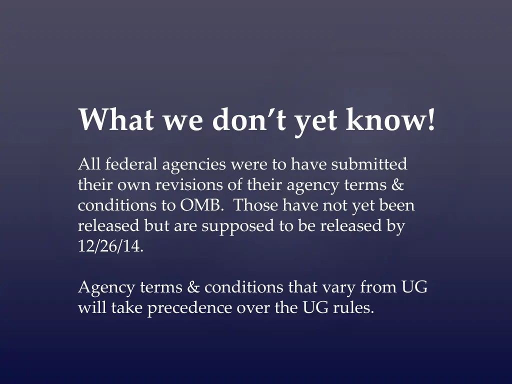 what we don t yet know