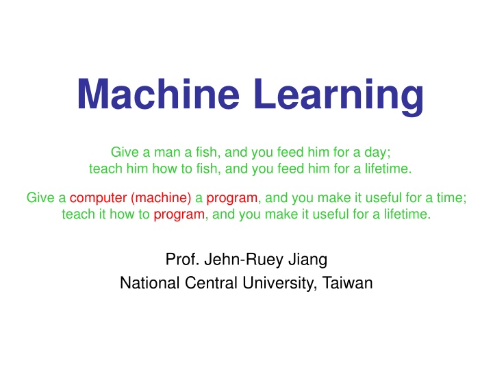 machine learning