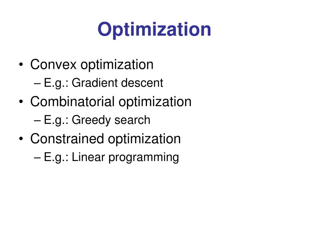 optimization