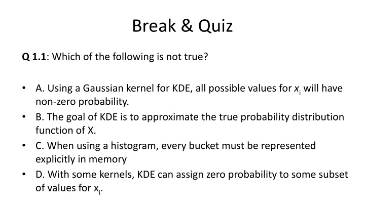 break quiz