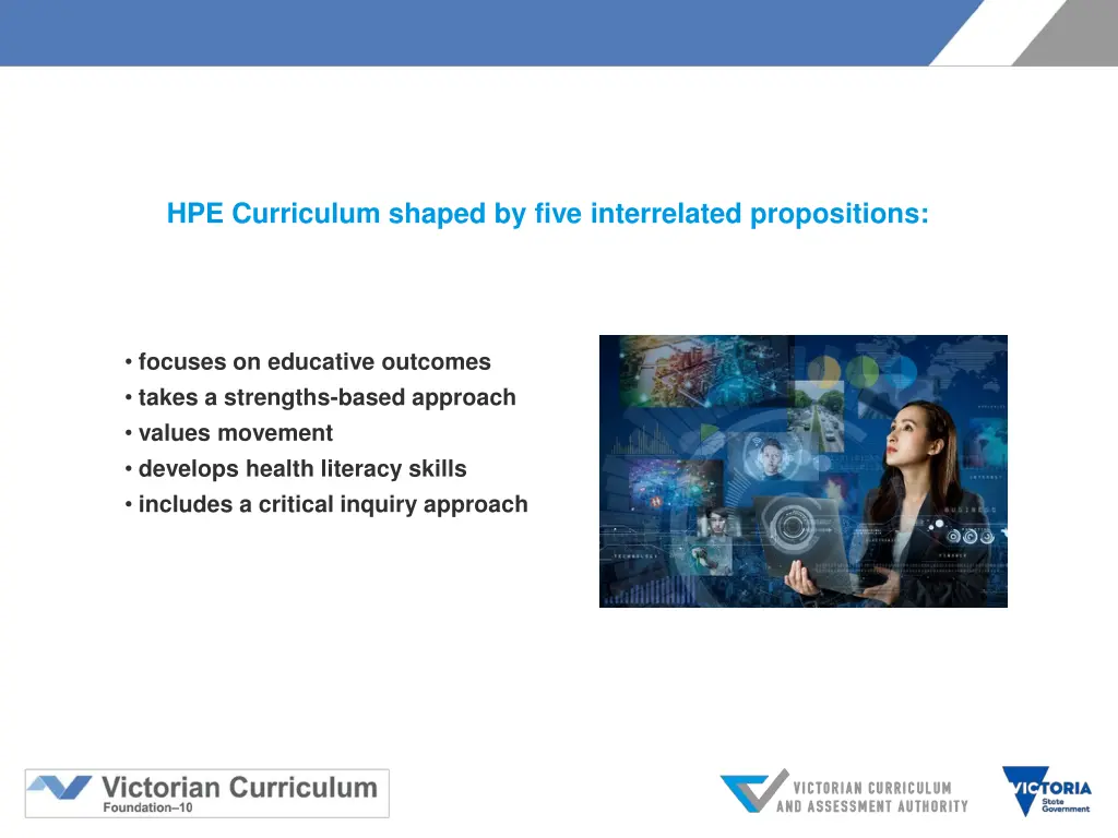 hpe curriculum shaped by five interrelated