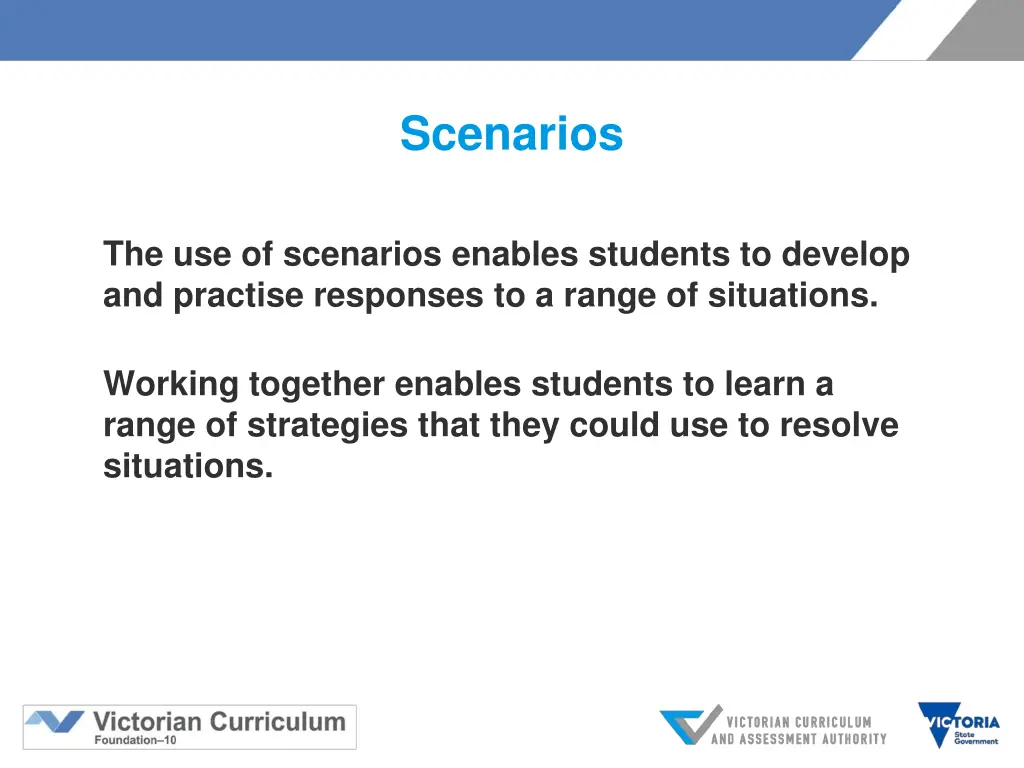 scenarios