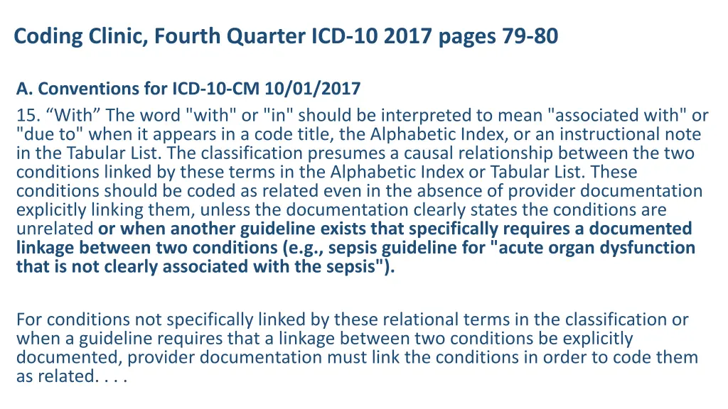 coding clinic fourth quarter icd 10 2017 pages