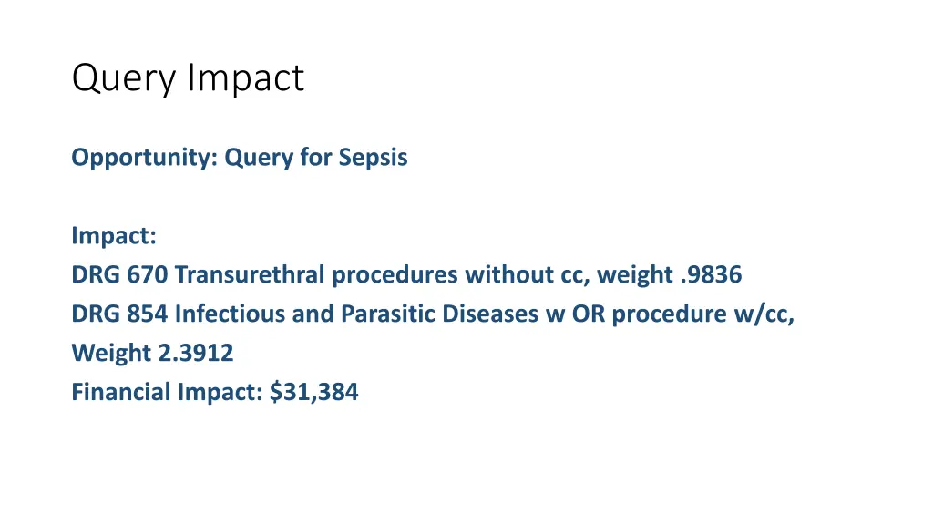 query impact