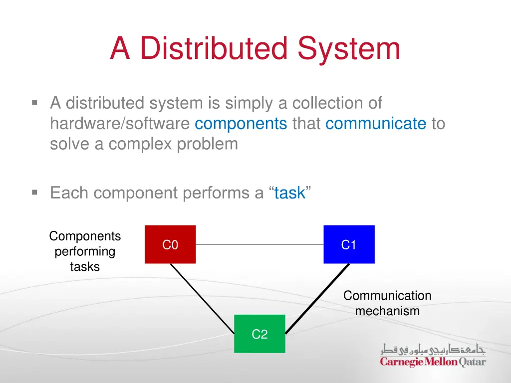 a distributed system