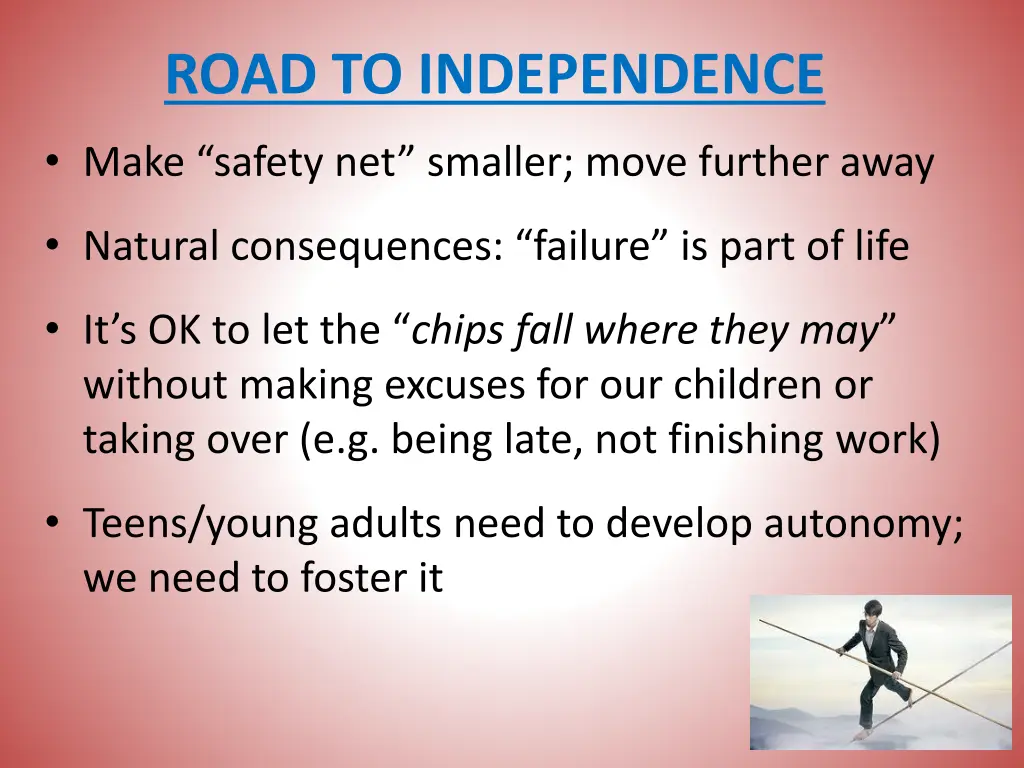road to independence