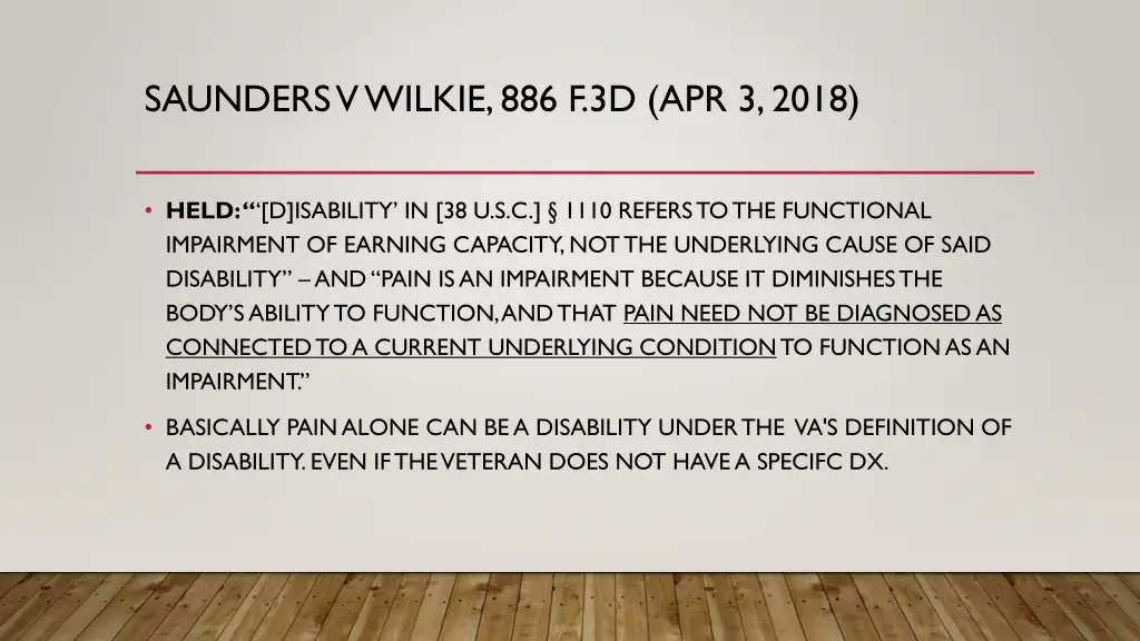 saunders v wilkie 886 f 3d apr 3 2018