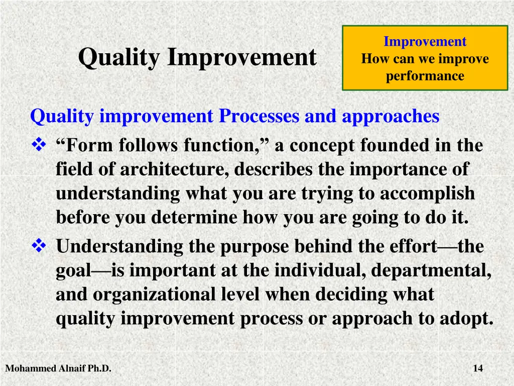 improvement how can we improve performance 10