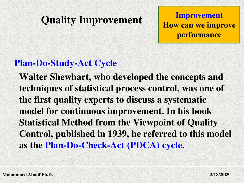 improvement how can we improve performance 13