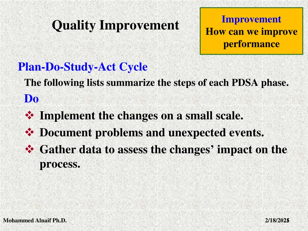 improvement how can we improve performance 16