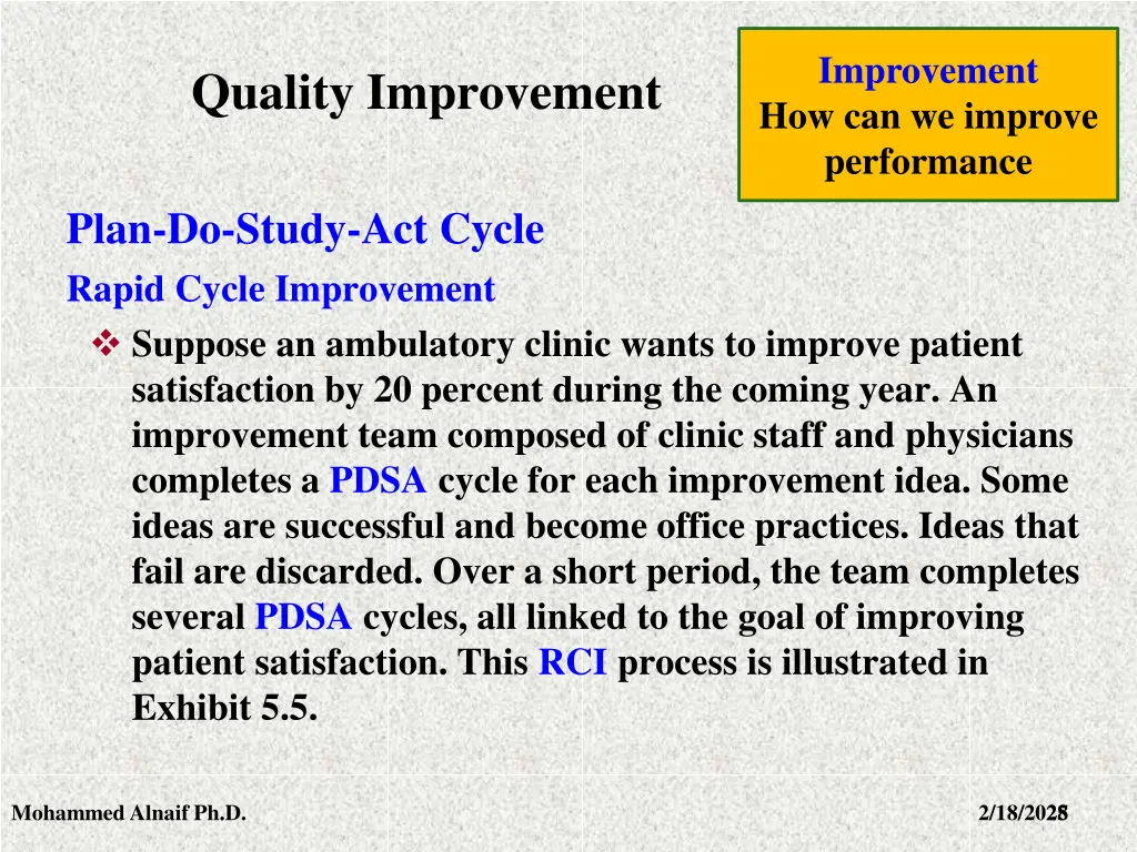 improvement how can we improve performance 22