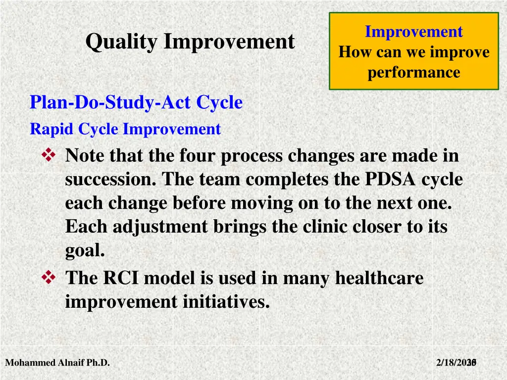 improvement how can we improve performance 23
