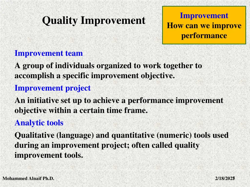 improvement how can we improve performance 4