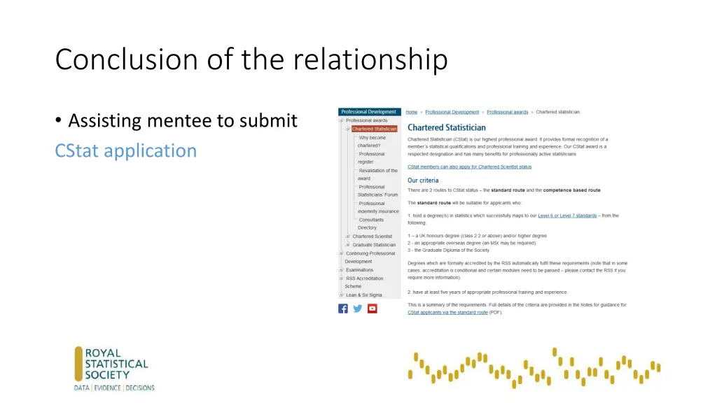 conclusion of the relationship