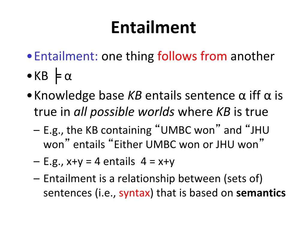 entailment