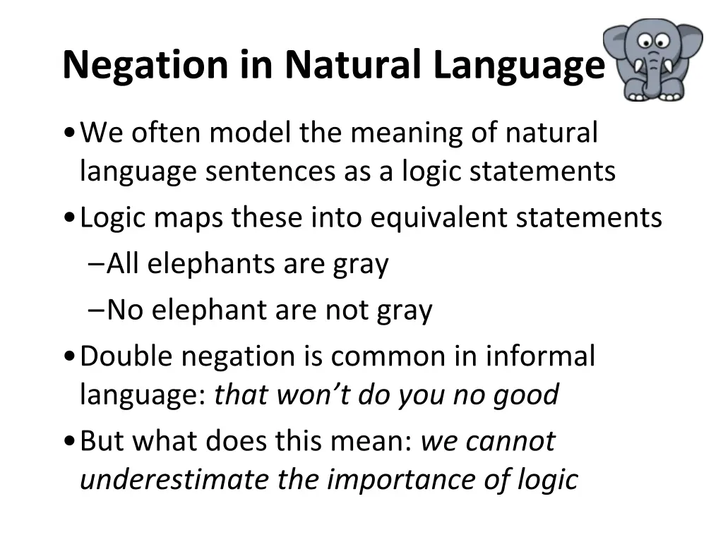 negation in natural language