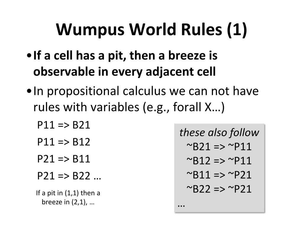 wumpus world rules 1