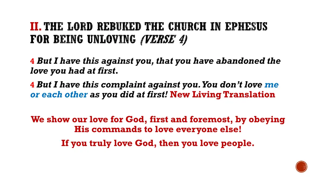 ii the lord rebuked the church in ephesus 2