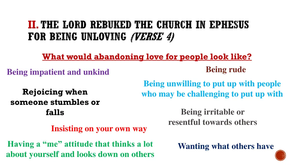 ii the lord rebuked the church in ephesus 3