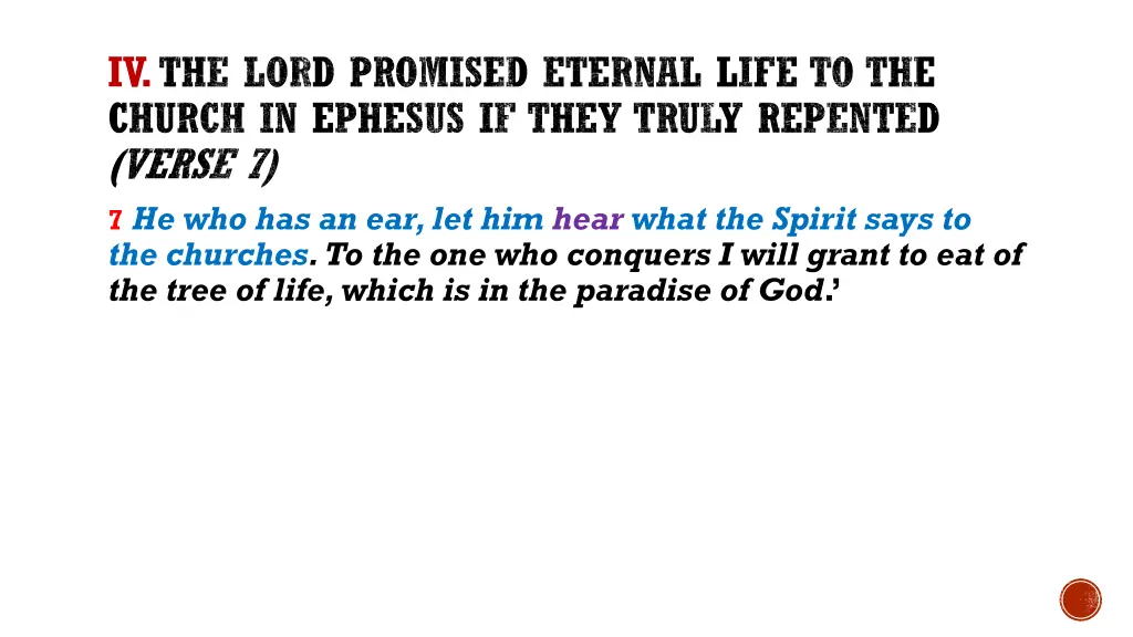 iv the lord promised eternal life to the church