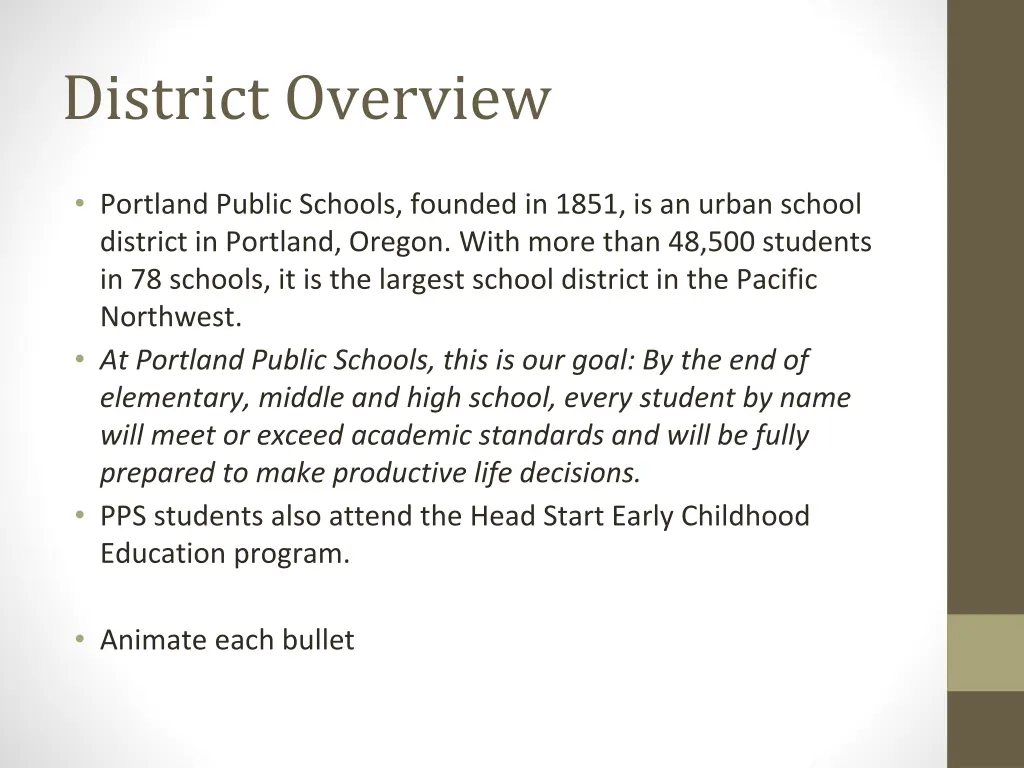 district overview