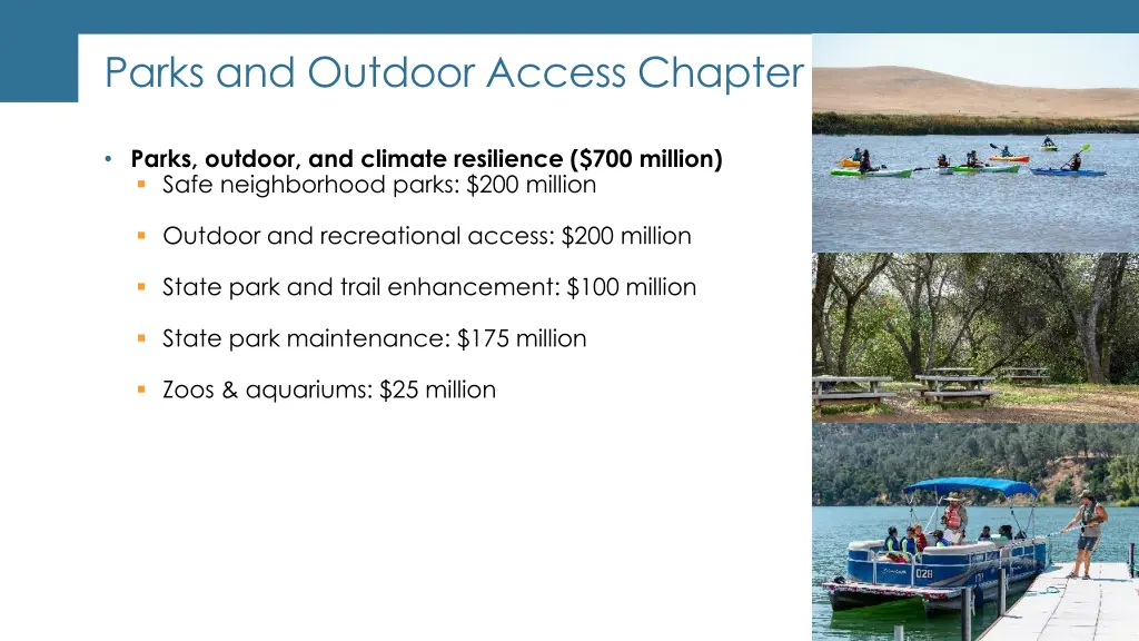 parks and outdoor access chapter