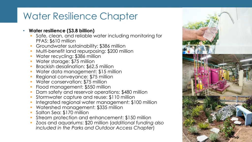 water resilience chapter