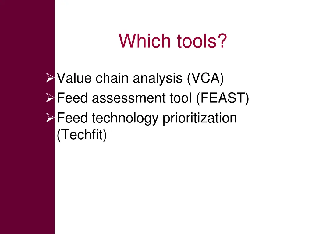 which tools