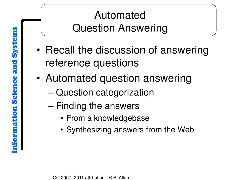 automated question answering