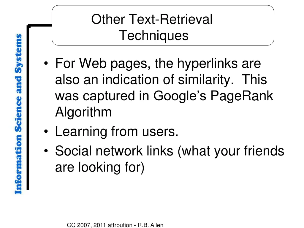 other text retrieval techniques