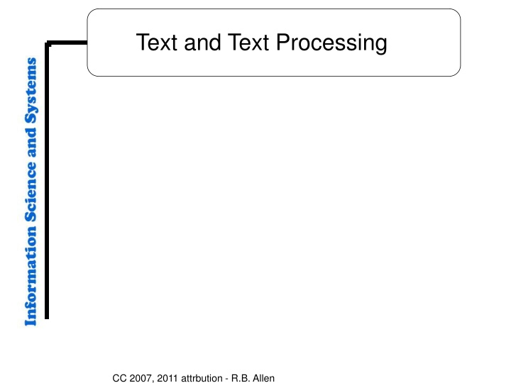 text and text processing