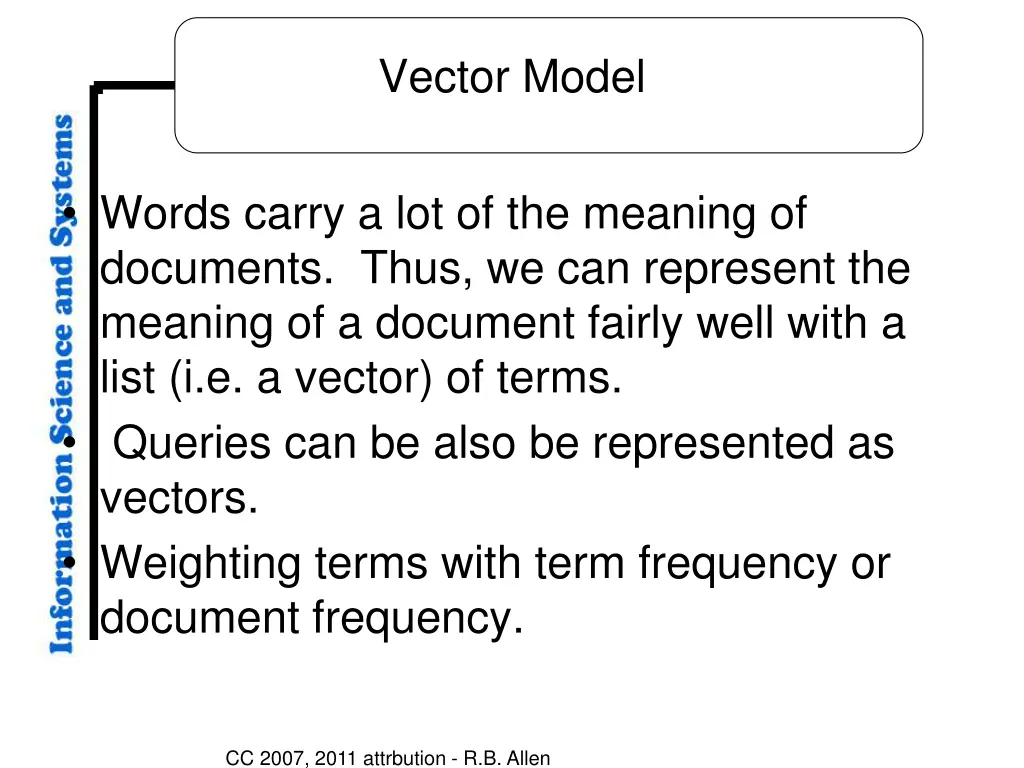 vector model