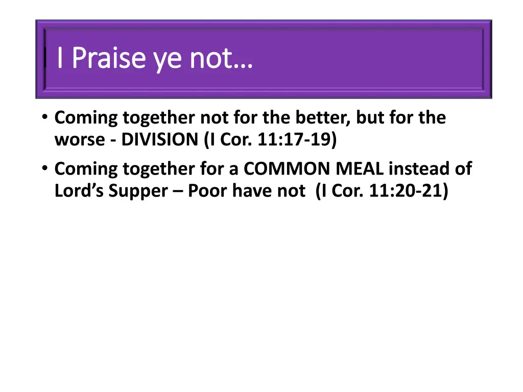 i i praise ye not i praise ye not 1