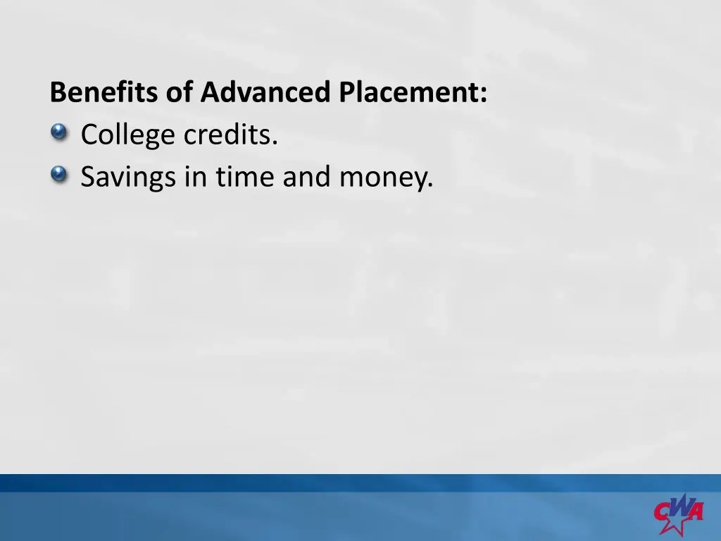 benefits of advanced placement college credits