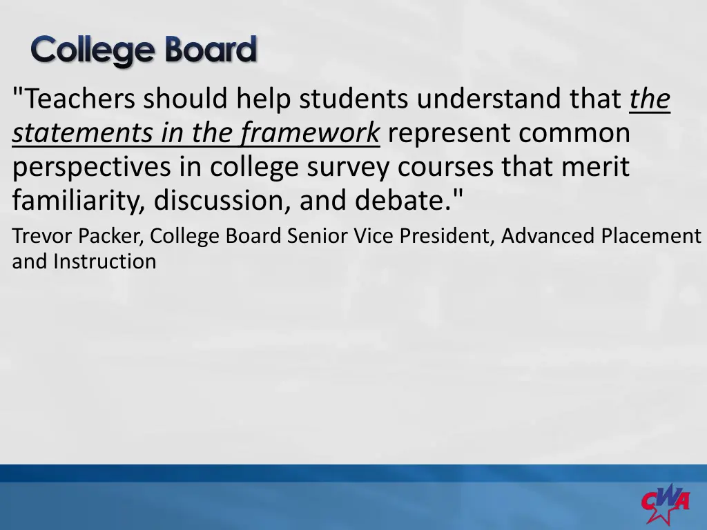 college board teachers should help students